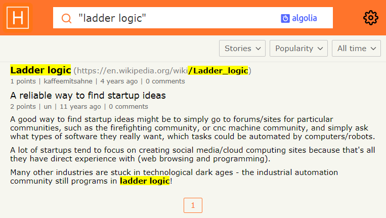 test ladder logic program for industrial camera